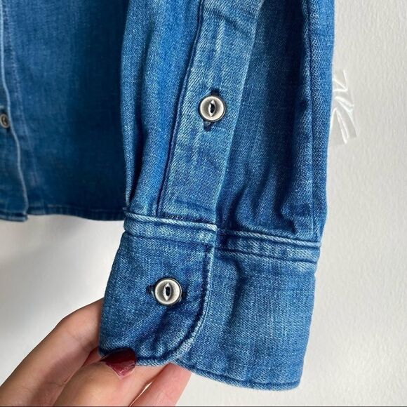 AG Adriano Goldsshmied Denim Button Down Shirt Size X-Small - Picture 6 of 8